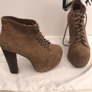 Jeffry Campbell LITA Platform heeled laceup bootie